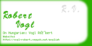 robert vogl business card
